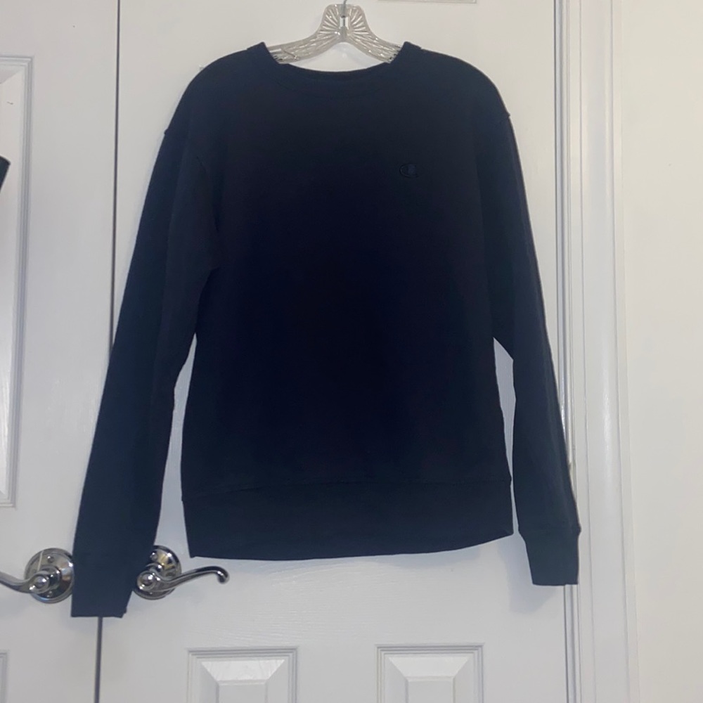 Navy Blue Champion Crew Neck Sweatshirt